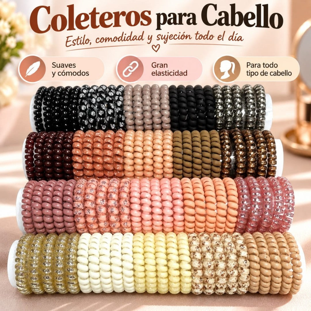 COLA LIGAS RESORTE P\ CABELLO CAFE