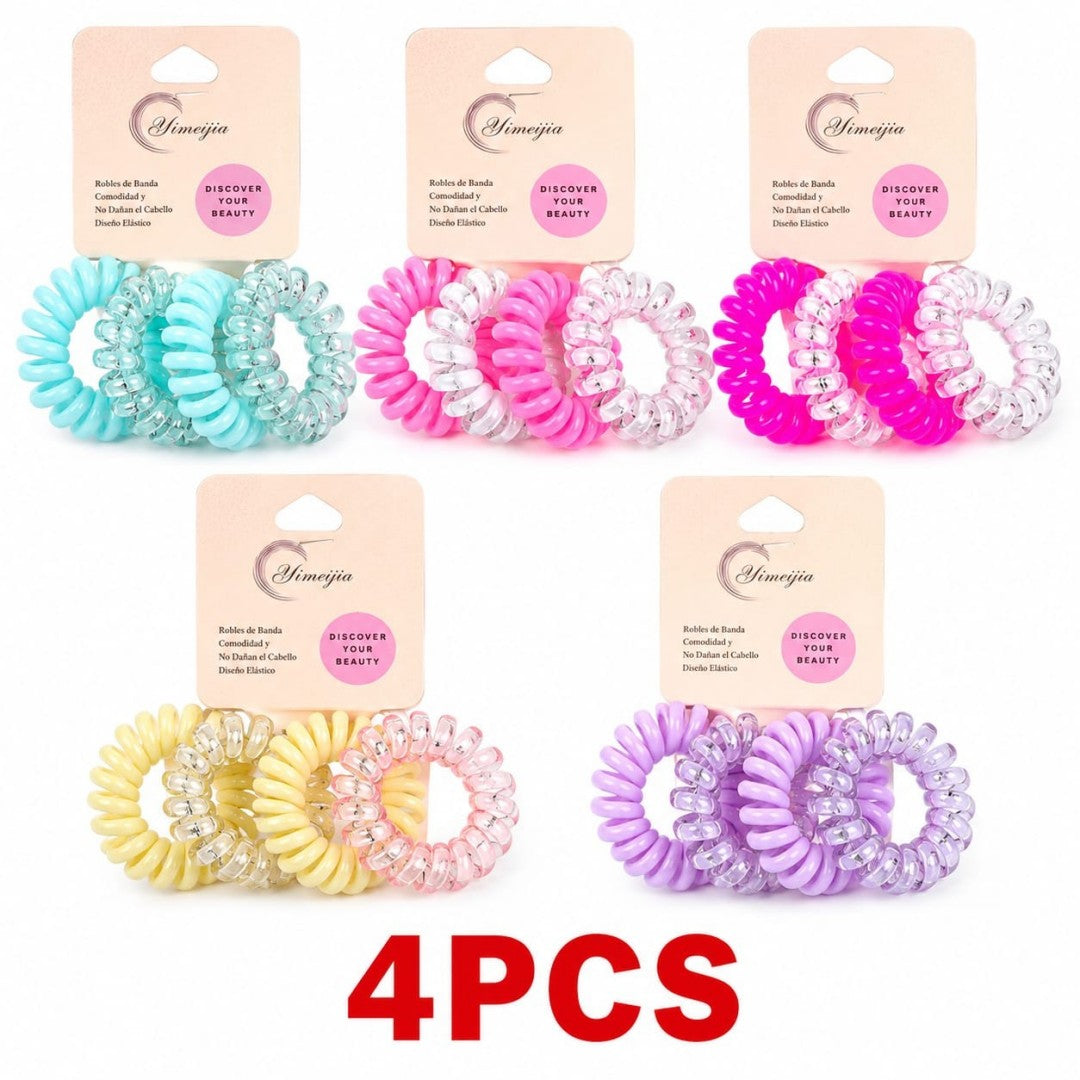 COLA LIGAS CABELLO RESORTE 4PCS OSO
