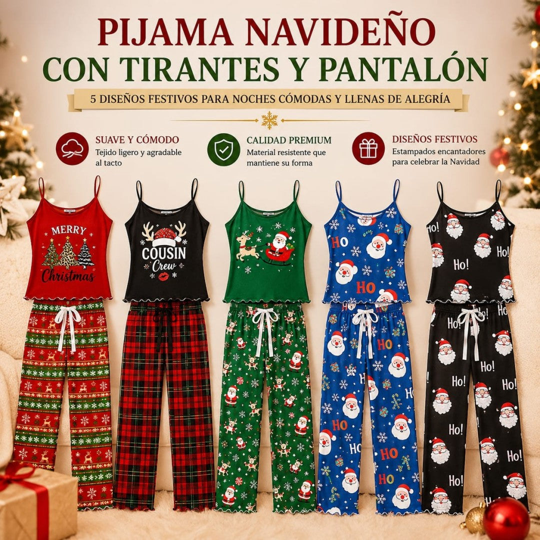 PIJAMA SHORT TITANTE NAVIDENO