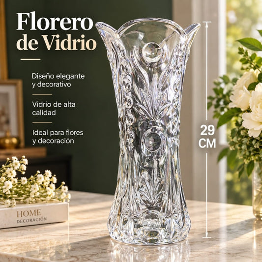 FLORERO VIDRIO 15.5*29CM HP300-2