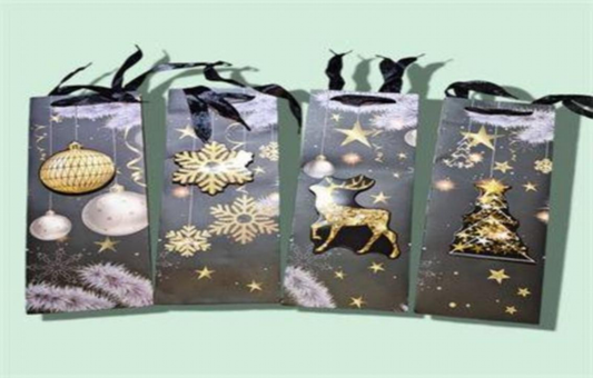 BOLSA REGALO NAVID VINO 36*13 C509