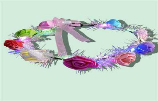 CORONA FLOR C/LUZ 2
