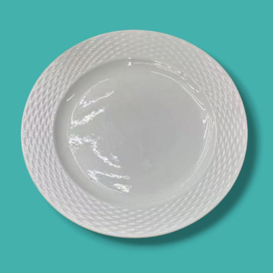 PLATO CERAMICA BLANCA 10.5PULG B