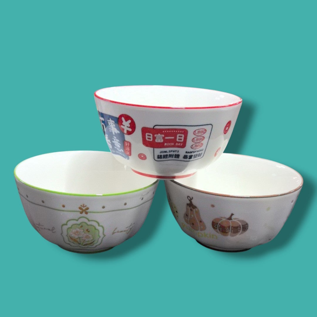 TAZA CERAMICA DISENO FLOR 5PULG