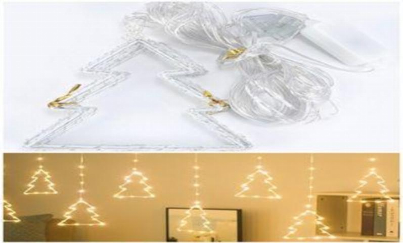 LUZ CORTINA ARBOL METAL 8 CALIDO