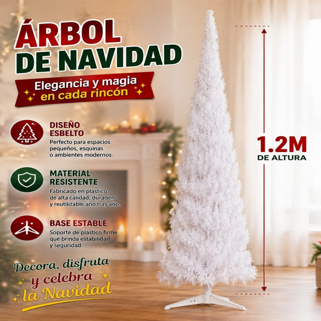 ARBOL NAVIDAD 120CM 160T BLANCO