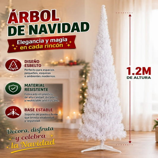 ARBOL NAVIDAD 120CM 160T BLANCO