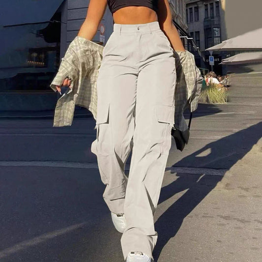 PANTALON CARGO RECTO PARA MUJER