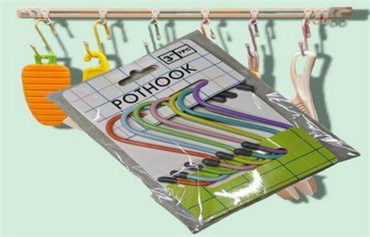 GANCHOS METAL EN S PEQ 7PCS COLOR