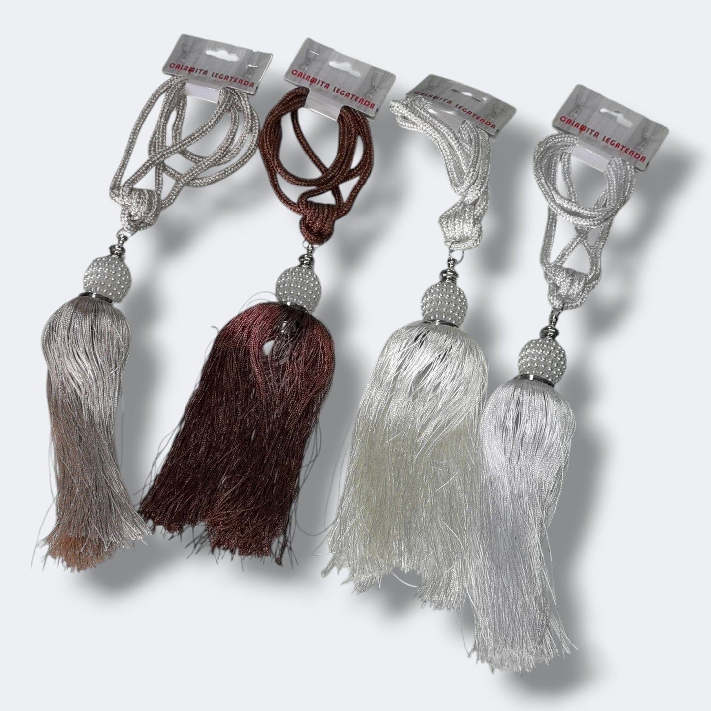 SUJETADORES DE CORTINAS BLANCA