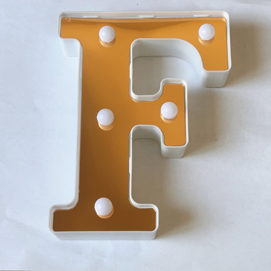 LAMPARA LETRA F 16CM