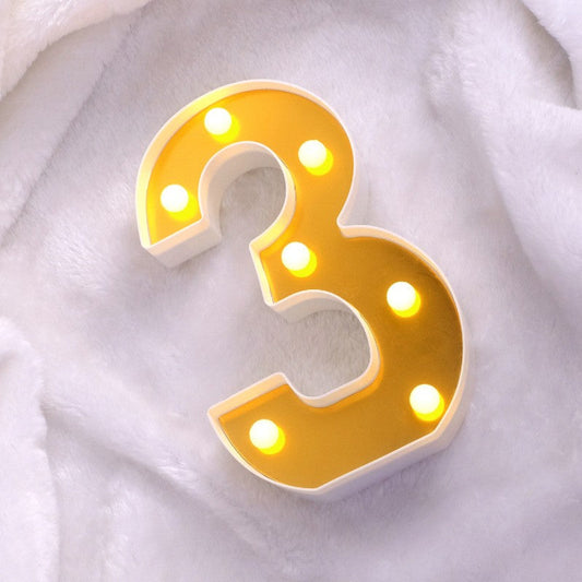 LAMPARA NUMERO 3 16CM