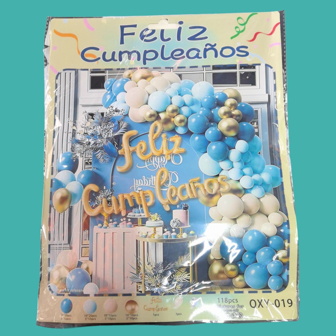JUEGO GLOBO FELIZ COMPLE 118PCS QXY-019