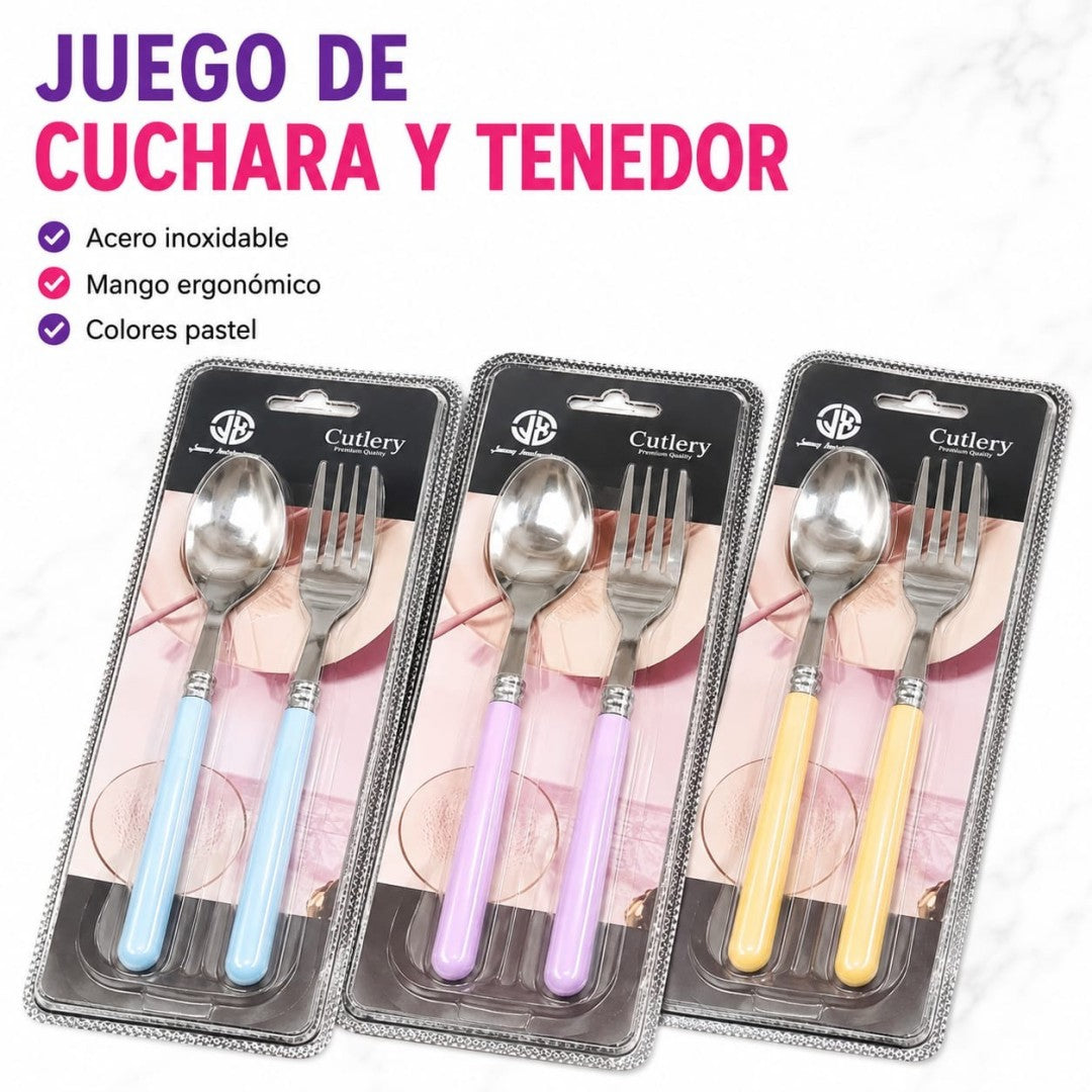 SET CUCHARA TENEDOR JX212