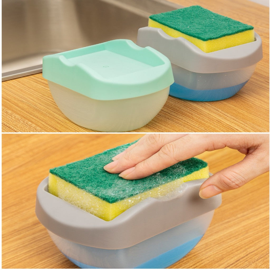 DISPENSADOR DE JABON CON ESPONJA K111