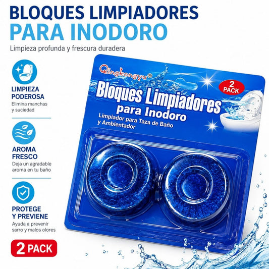 PASTILLA AZUL BANO 2PCS