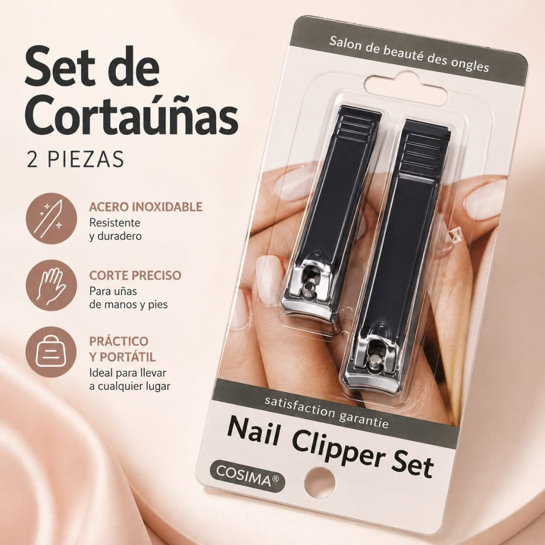 SET CORTA UNAS 2PCS AMN-XZ014