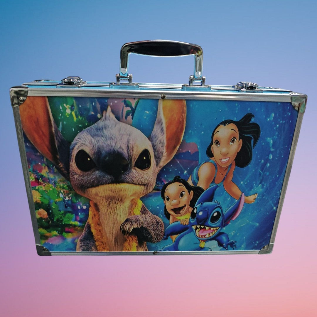 SET ARTES 145PCS CAJA ALUMINIO STITCH