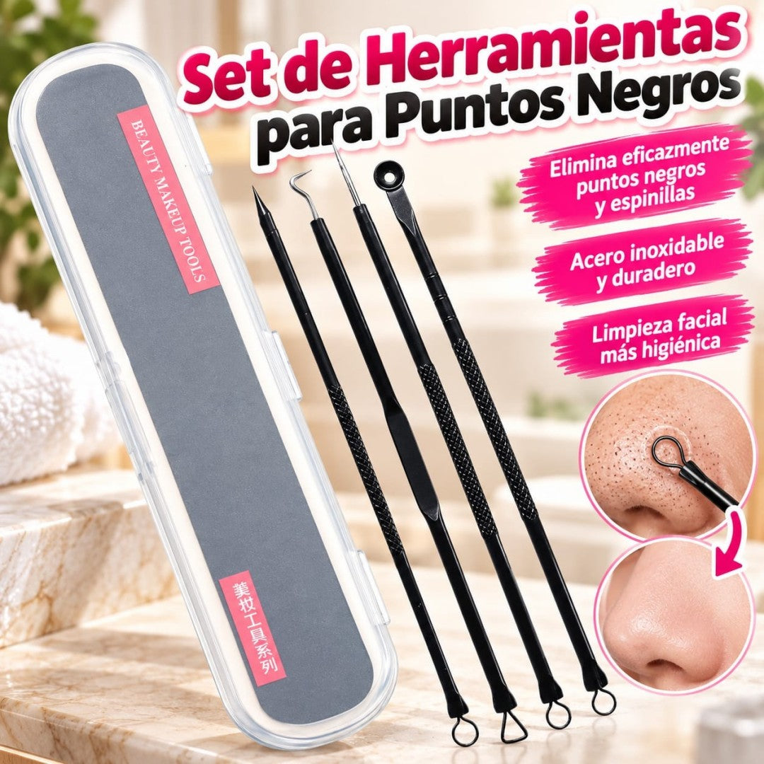 AGUJA MAQUILLAJE 4PCS CAJA NEGRO