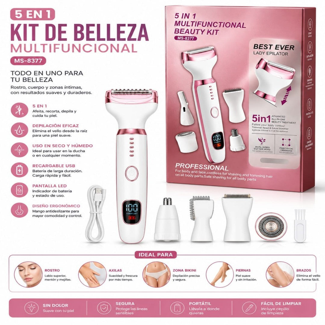 DEPILADORA ELECTRICA 5EN1 MS-8377