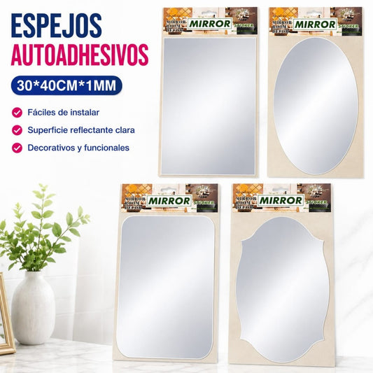 ESPEJO ADHESIVO DE PARED 30*40CM*1MM