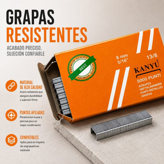 GRAPAS 8MM CAJA 5000
