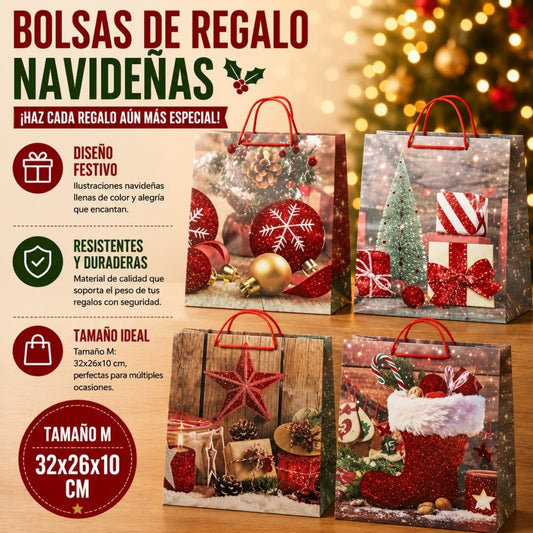 BOLSA REGALO NAVID M 32*26CM 1406M