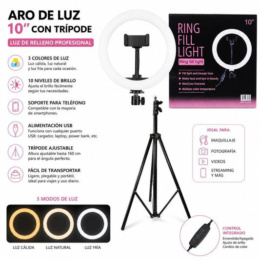 LAMPARA ARO 3 COLOR 26CM 4