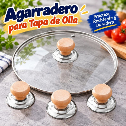 AGARRADERO ACERO P/TAPA OLLA PEQ MADERA