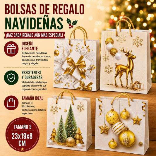 BOLSA REGALO NAVID S 23*19CM 1248