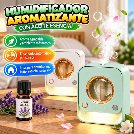 DIFUSOR AROMATERAPIA CON LUZ NOCTURNA