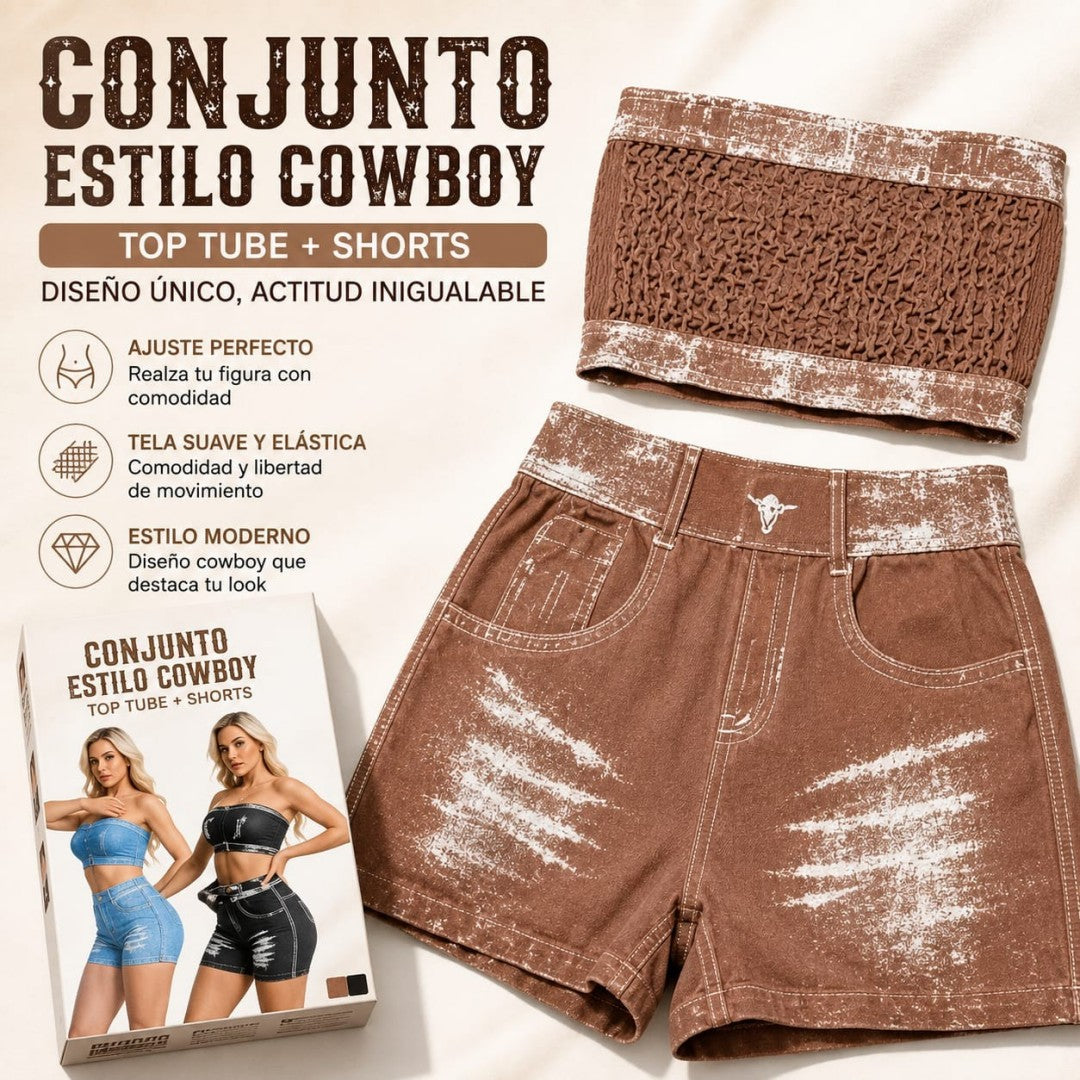 CONJUNTO DE TOP Y SHORT MUJER ABC673