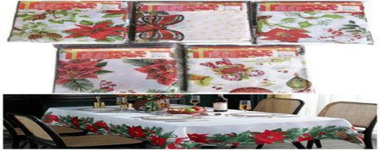 MANTEL MESA NAVIDAD BRILLANTE 150*220