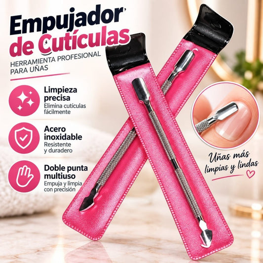 EMPUJADOR DE CUTICULAS ACERO