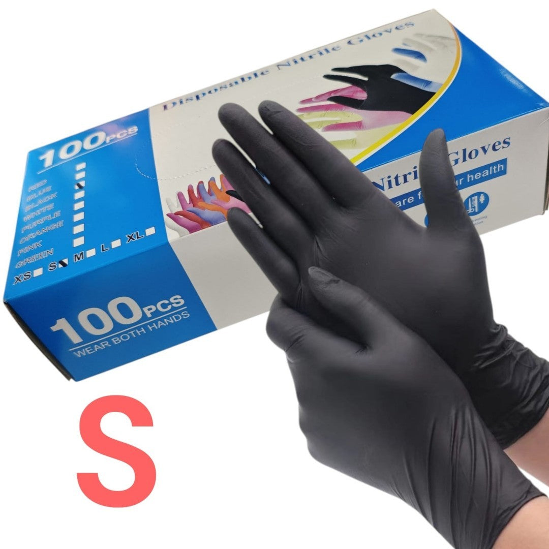 GUANTES  NEGRO S 100PCS