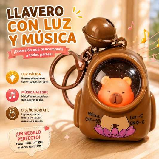 LLAVERO LUZ CAPIBARA
