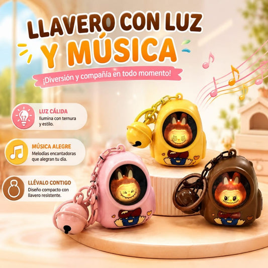 LLAVERO LUZ LABUBU