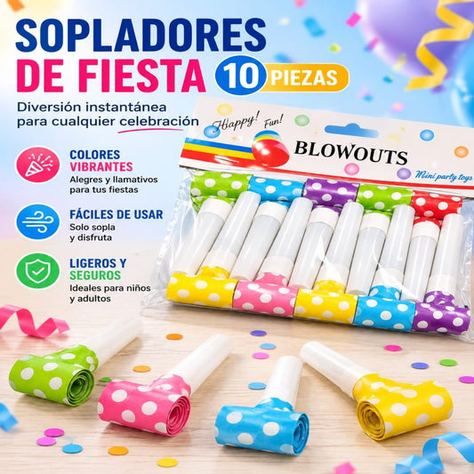 PITO FIESTA COMPLE 10PCS