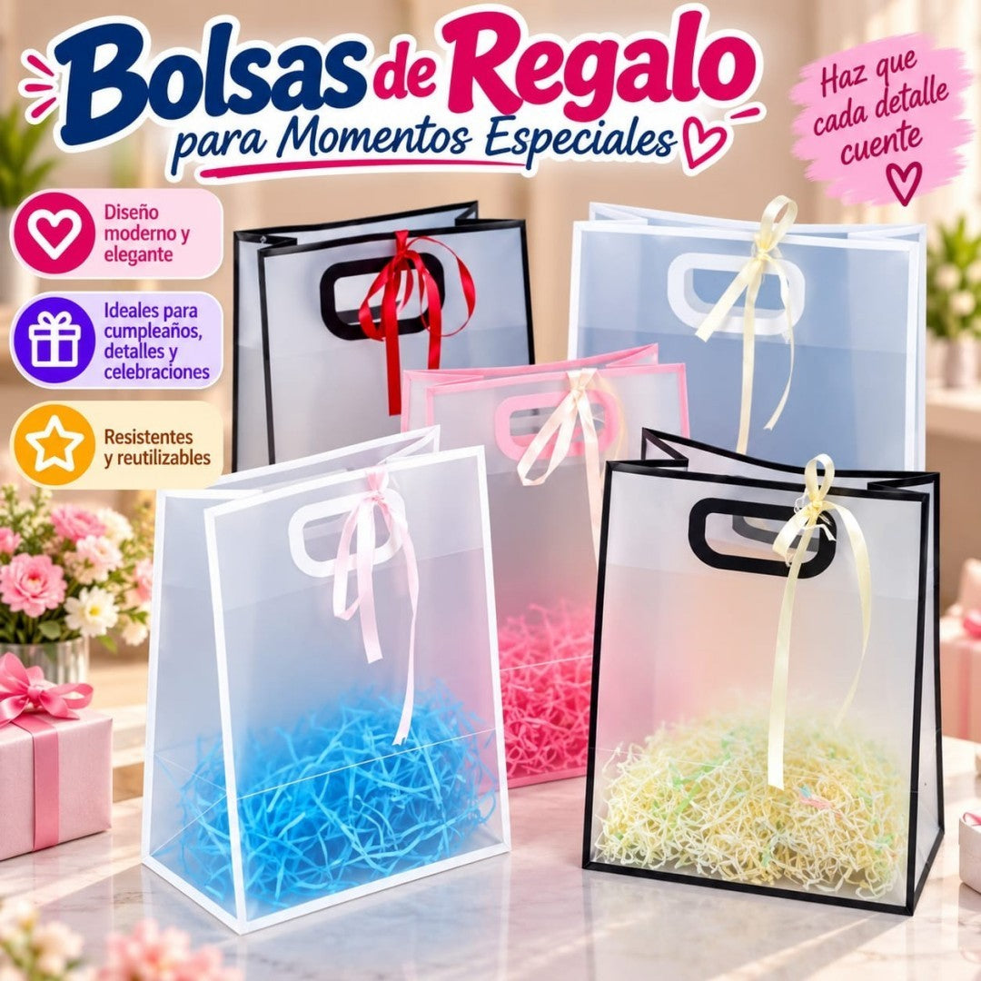 BOLSA REGALO TRANSPALENTE 24*10*32