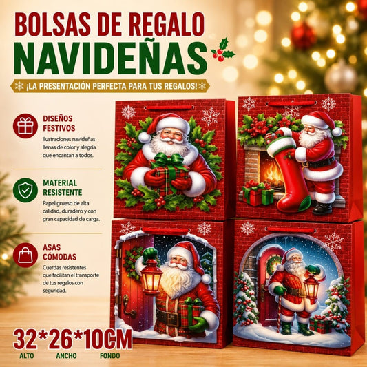 BOLSA REGALO NAVID M 32*26CM 1453