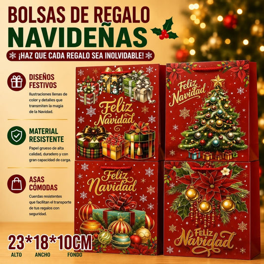 BOLSA REGALO NAVID S 23*18CM 7263
