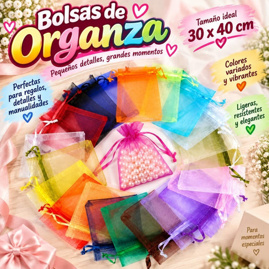 BOLSITA MALLA ORGANZA 30*40