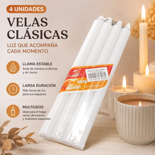 SET CANDELA BLANCO 4PCS XN1830