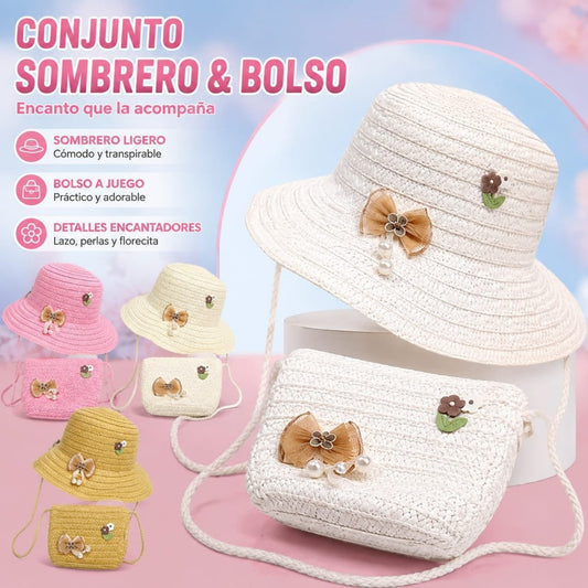 SOMBRERO+BOLSO NINO LAZO