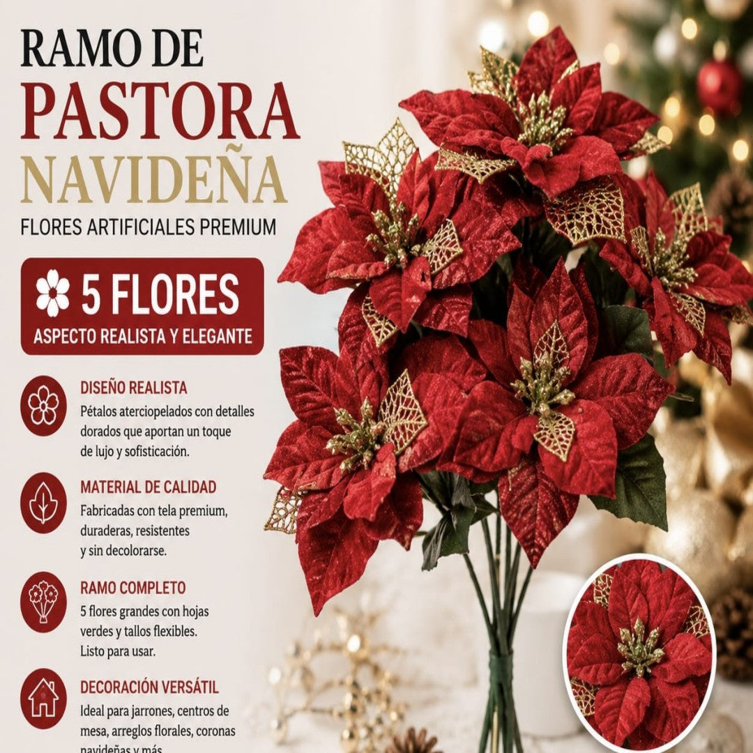PASTORA ROJO DORADO 5RAMO 1