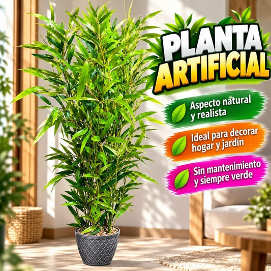 PLANTA ARTIFICIAL EN MACETA BAMBU