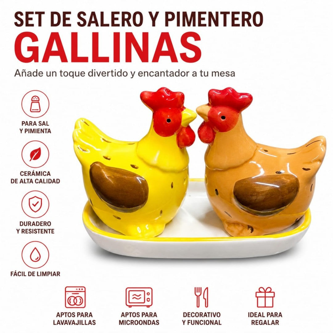 SET SALERO PIMENTERO GALLINA KM16011