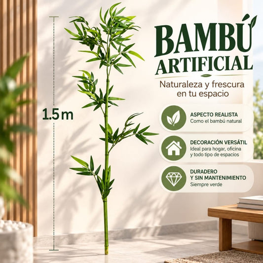 BAMBU VERDE DECORATIVO 1.5M