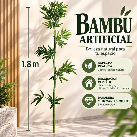 BAMBU VERDE DECORATIVO 1.8M