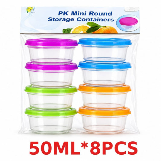 SET RECIPIENTES PARA REFRI 50ML 8PCS 2148